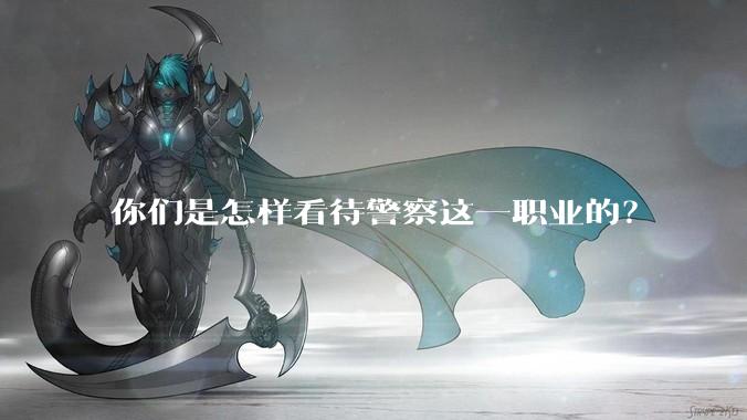 你们是怎样看待警察这一职业的？